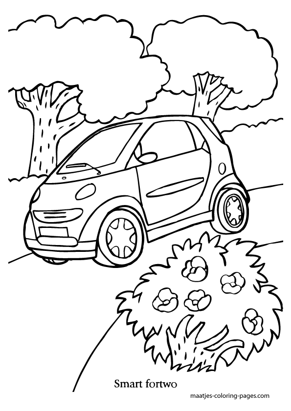 Smart Fortwo coloring page