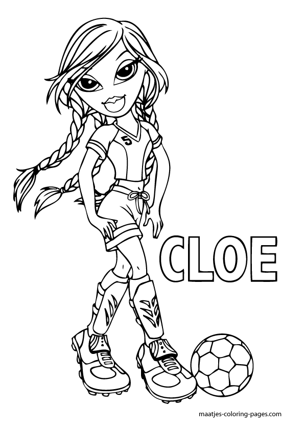 Cloe Bratz coloring pages