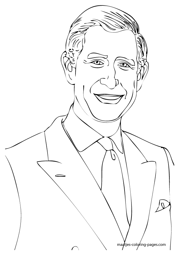 British Royal Family colouring pages