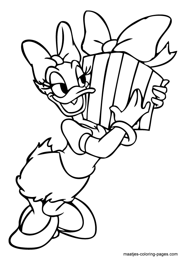 daisy duck coloring pages for kids - photo #8