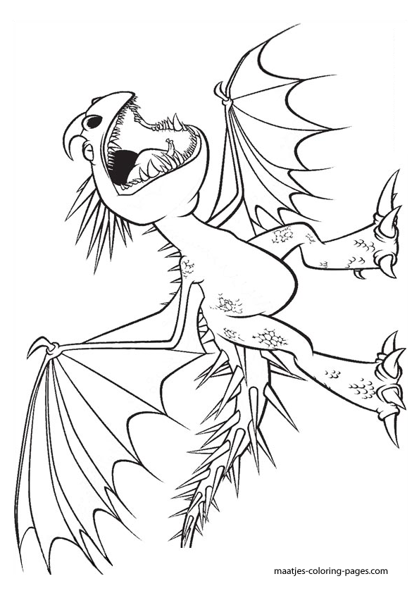 How to train your Dragon coloring page