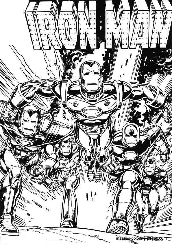 Ironman coloring page