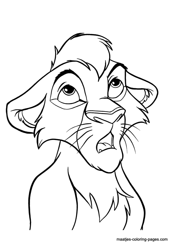 lion king coloring pages kovu