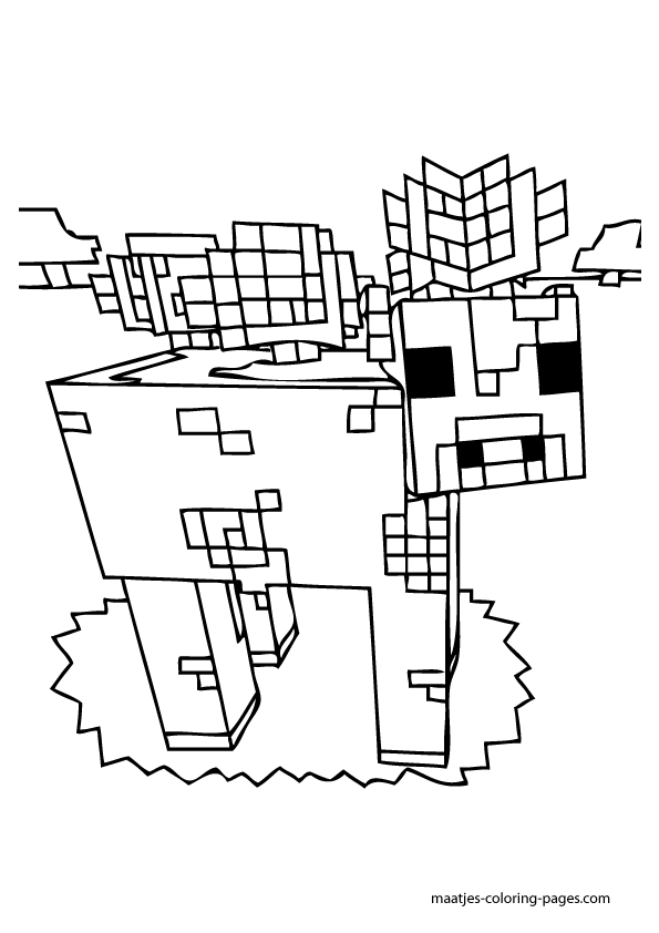 minecraft village printable coloring pages
