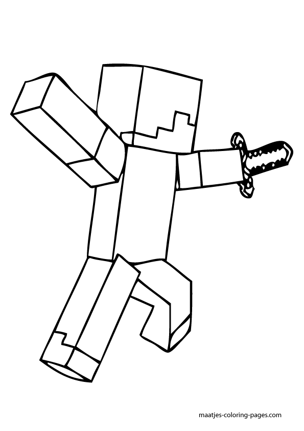 cute minecraft coloring pages