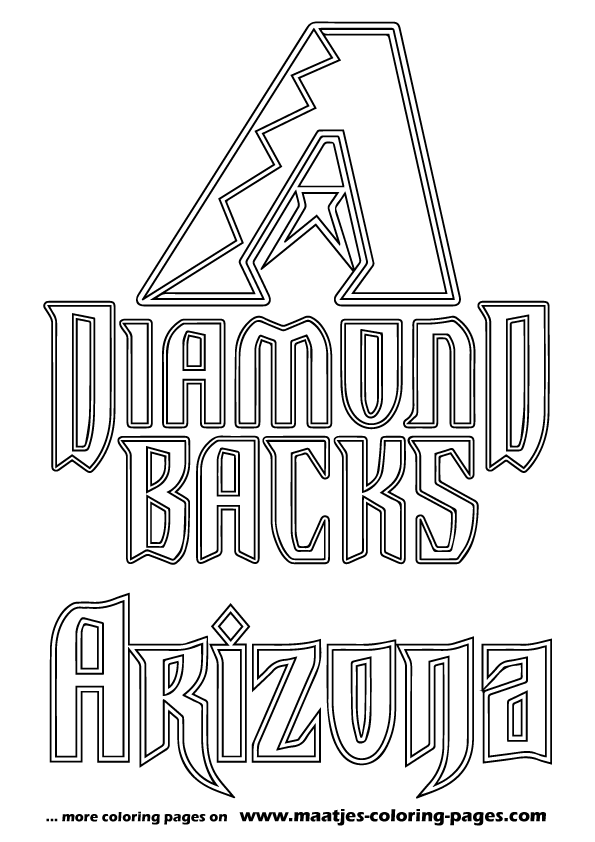 Arizona Diamondbacks MLB coloring pages