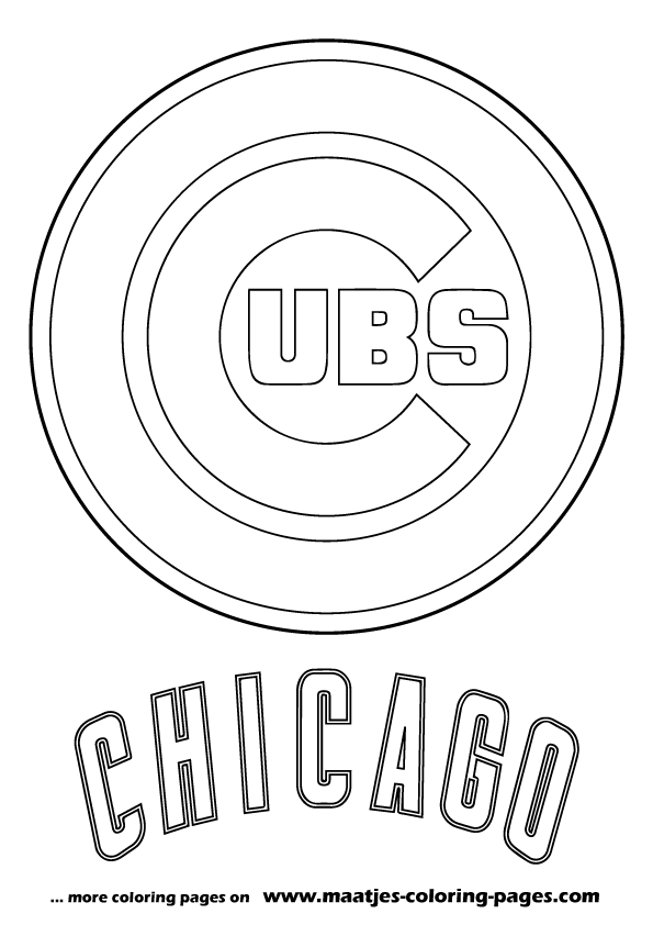 Chicago Cubs MLB coloring pages