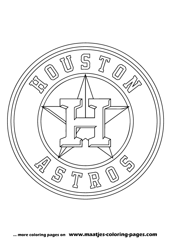 Houston Astros MLB coloring pages