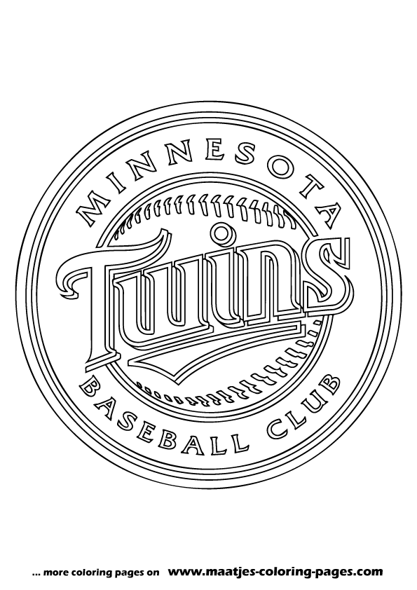 Minnesota Twins MLB coloring pages