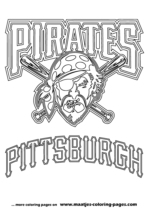 Pittsburgh Pirates MLB coloring pages