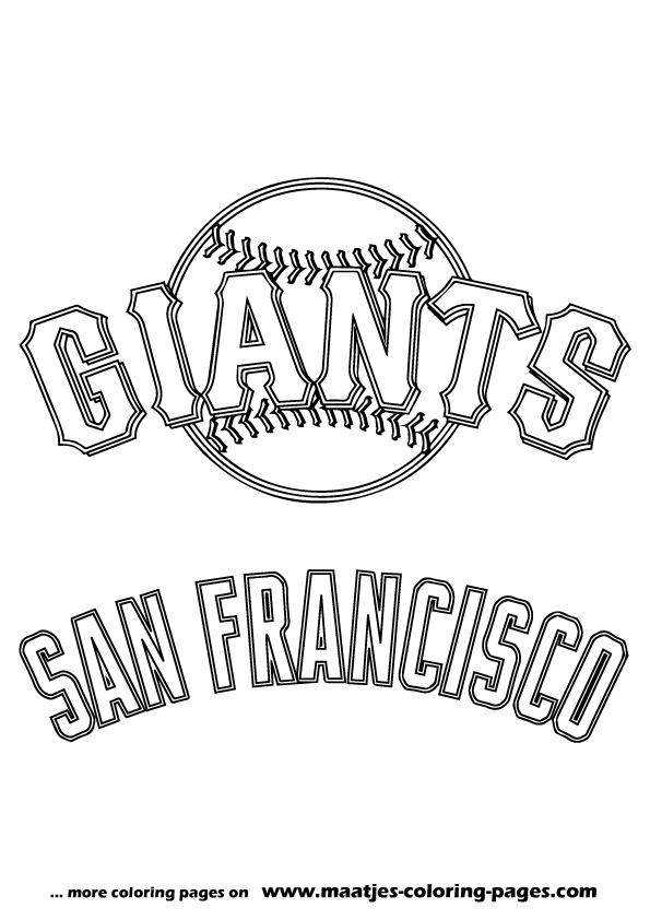 San Francisco Giants MLB coloring pages