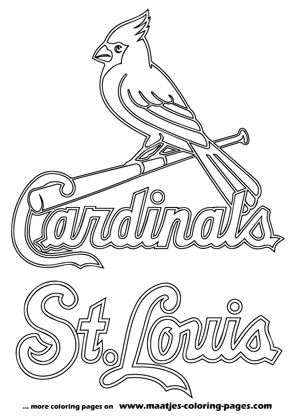 St. Louis Cardinals MLB coloring pages