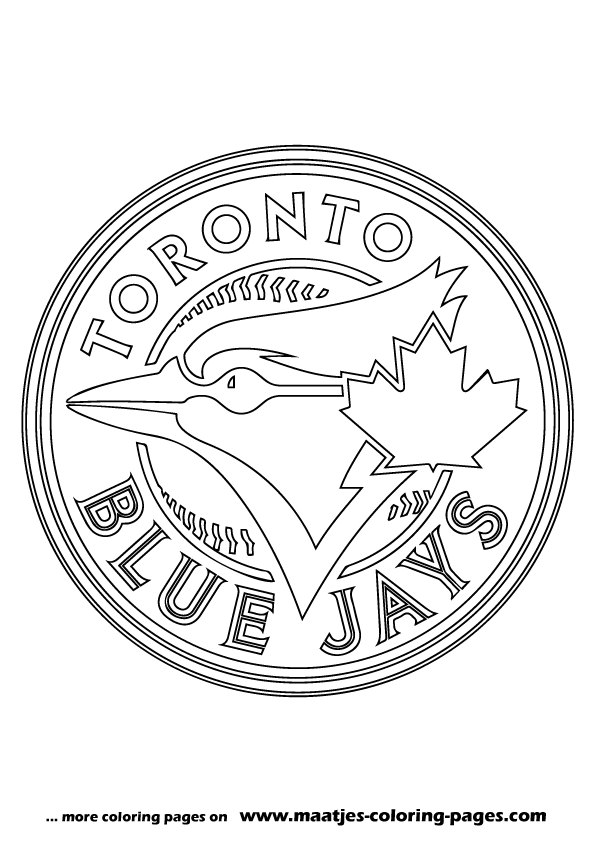 Toronto Blue Jays MLB coloring pages