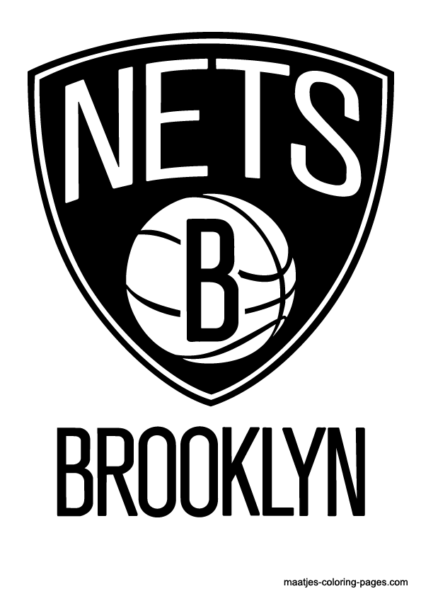 Brooklyn Nets NBA coloring pages