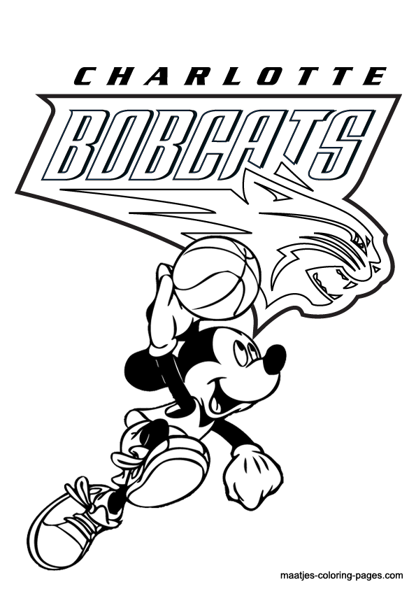 Charlotte Bobcats NBA coloring pages