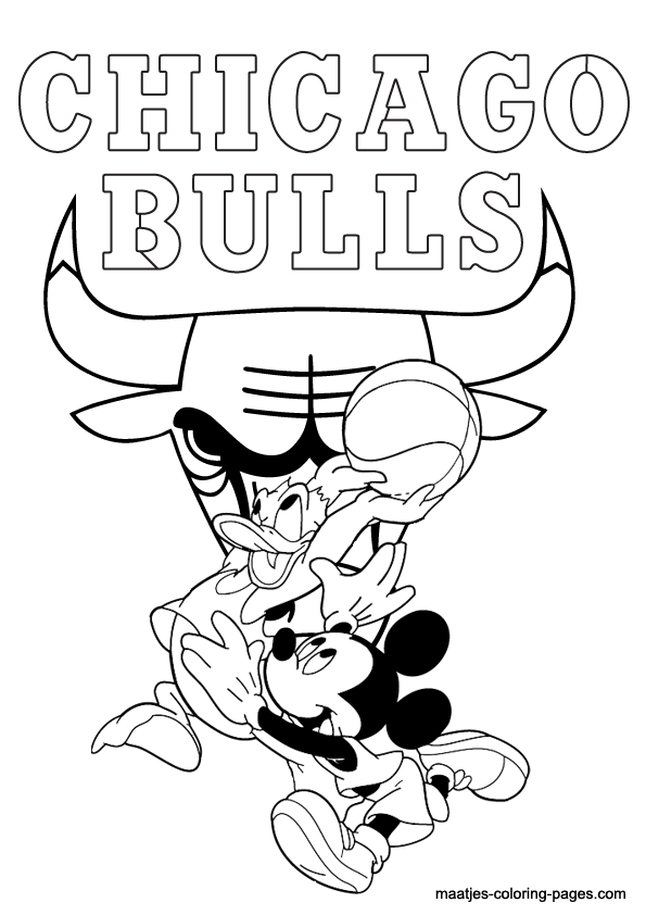 Chicago Bulls NBA coloring pages