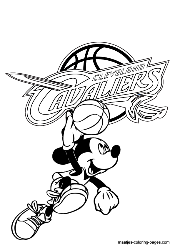 Cleveland Cavaliers NBA coloring pages