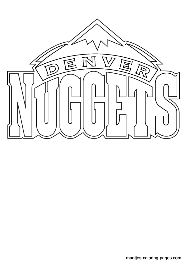 Denver Nuggets NBA coloring pages