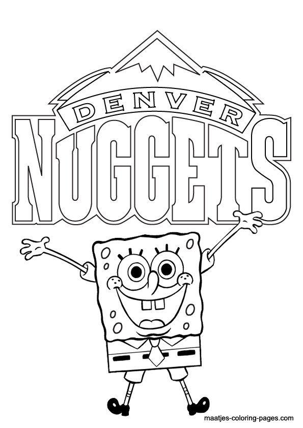 Denver Nuggets NBA coloring pages