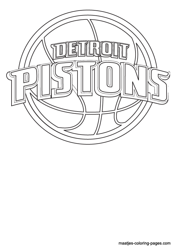 Detroit Pistons NBA coloring pages