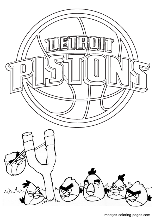 Detroit Pistons NBA coloring pages