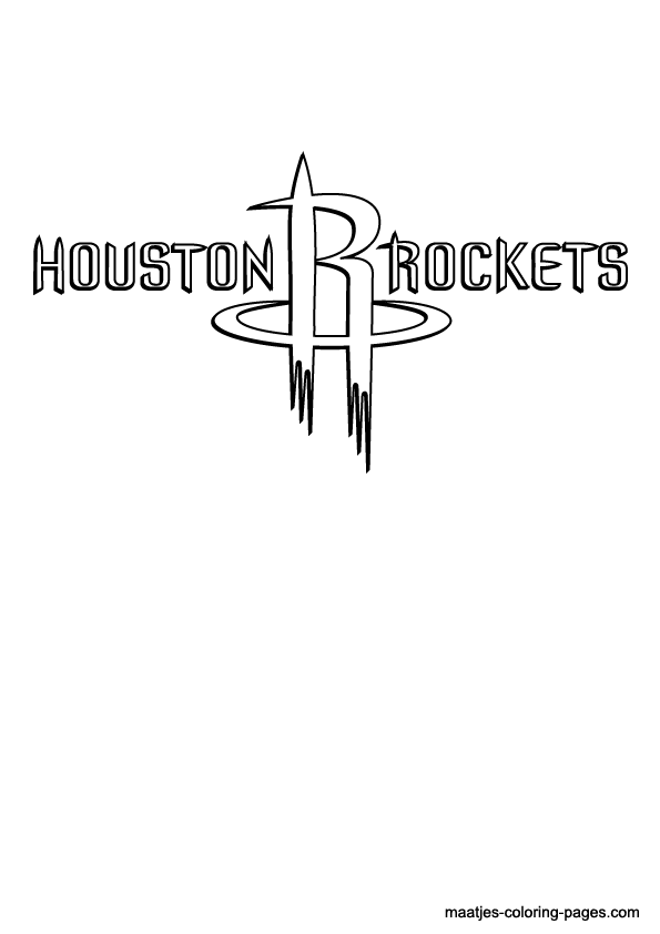 Houston Rockets NBA coloring pages