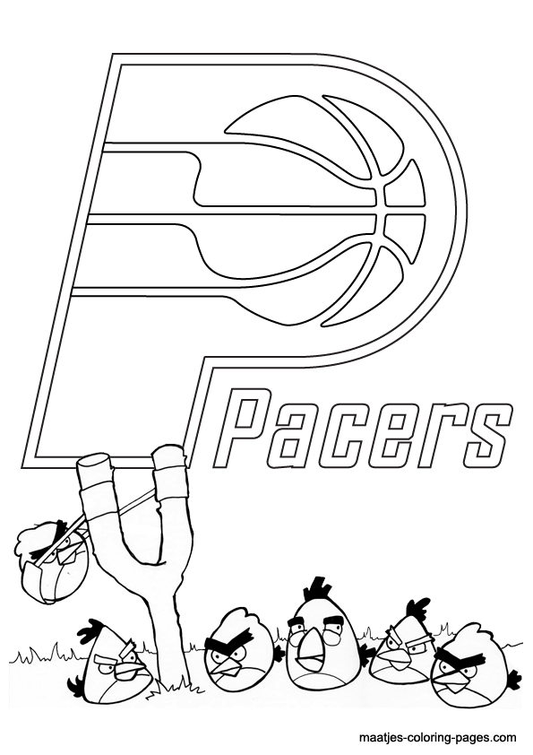 Indiana Pacers NBA coloring pages