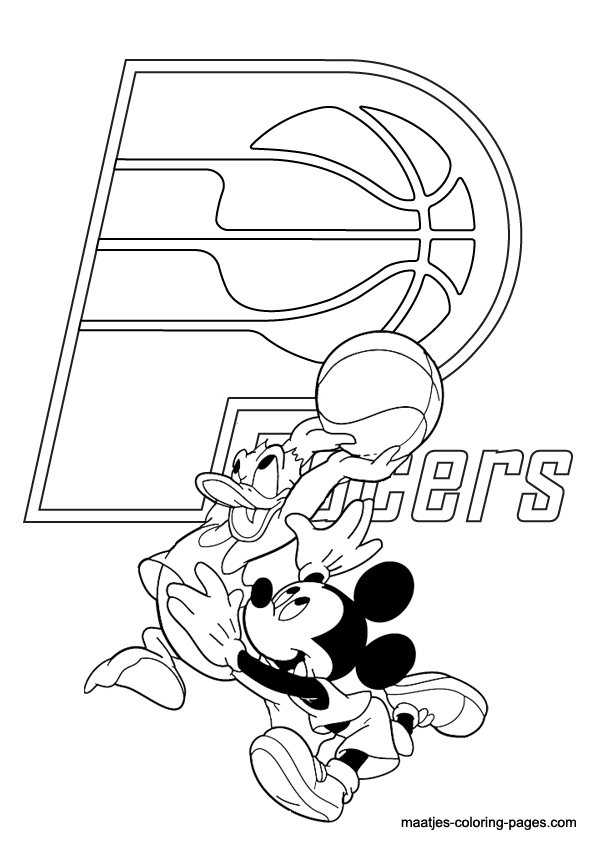 Indiana Pacers NBA coloring pages