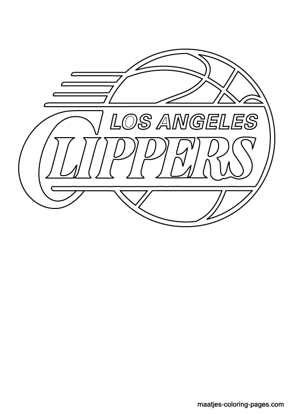Los Angeles Clippers NBA coloring pages