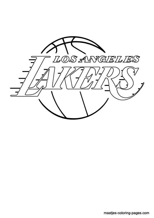 Los Angeles Lakers NBA coloring pages