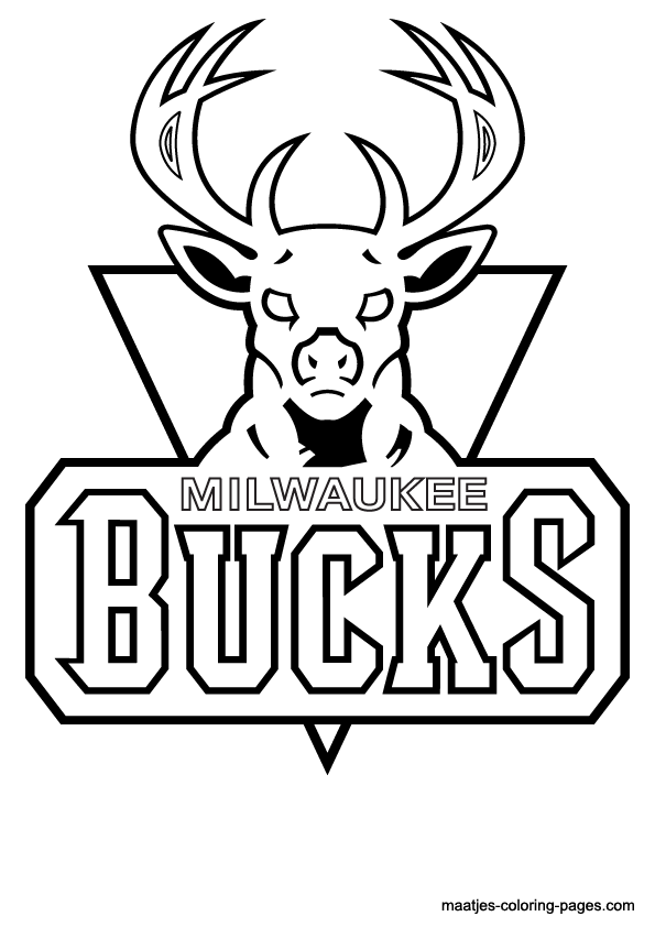 Milwaukee Bucks NBA coloring pages