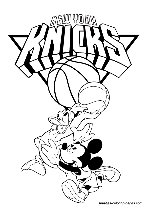 New York Knicks NBA coloring pages