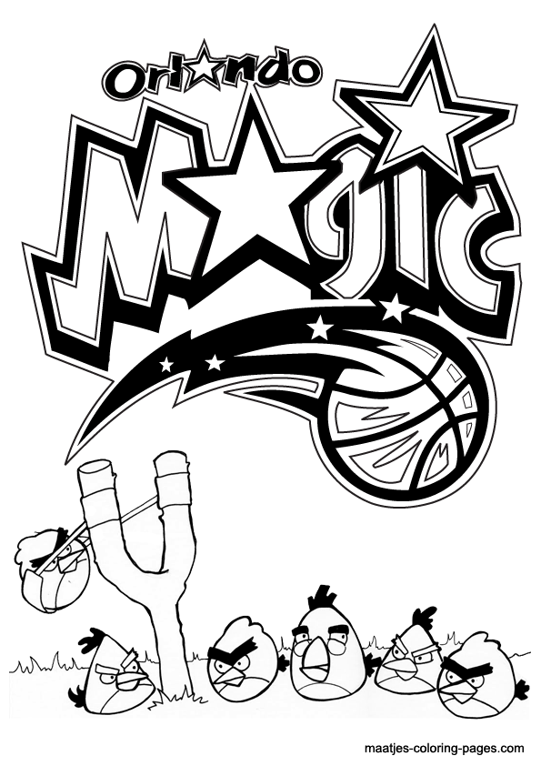 Orlando Magic NBA coloring pages