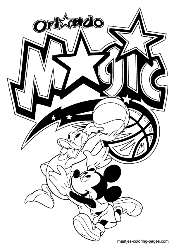 Orlando Magic NBA coloring pages
