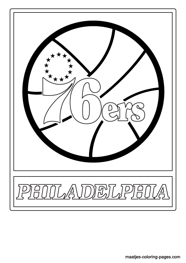 Philadelphia 76ers NBA coloring pages
