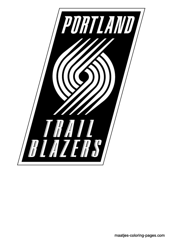 Portland Trail Blazers NBA coloring pages