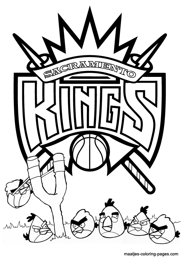 Sacramento Kings NBA coloring pages
