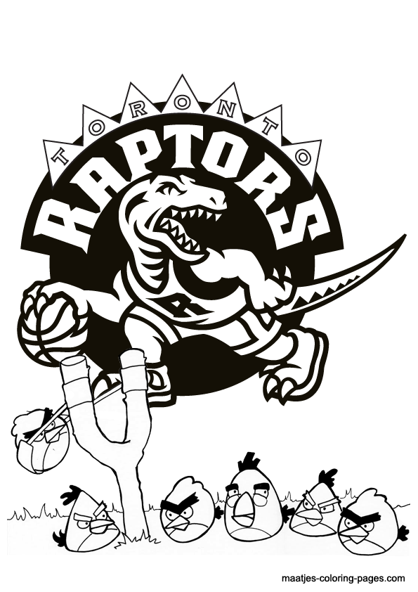 Toronto Raptors NBA coloring pages