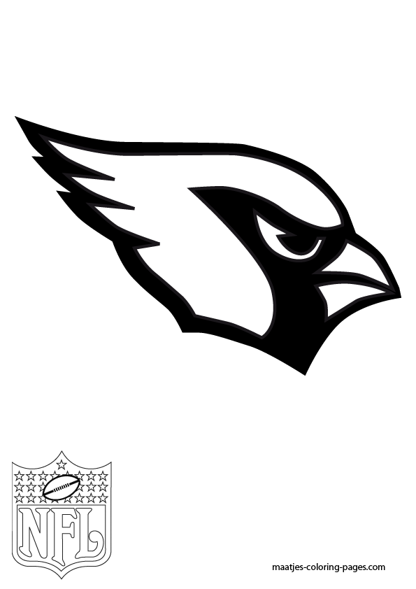 Arizona Cardinals Logo NFL Coloring Pages