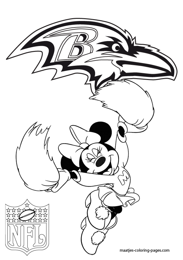 Baltimore Ravens NFL Coloring Pages