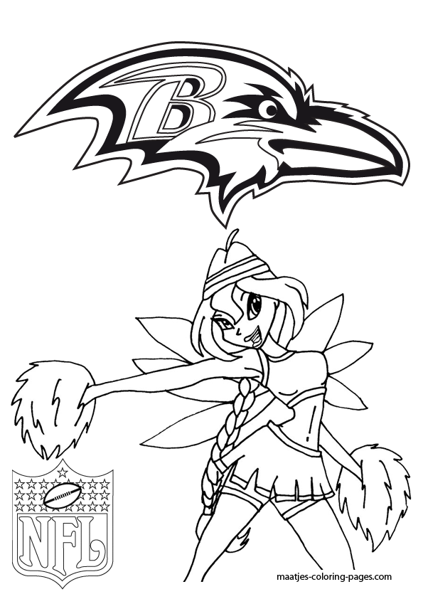 Baltimore Ravens NFL Coloring Pages
