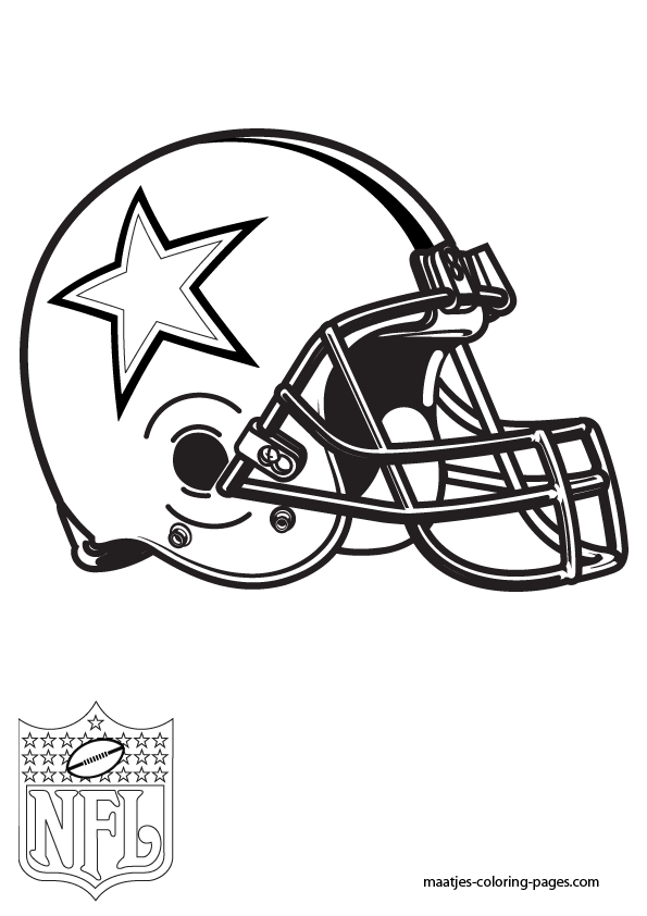 Dallas Cowboys Logo NFL Coloring Pages