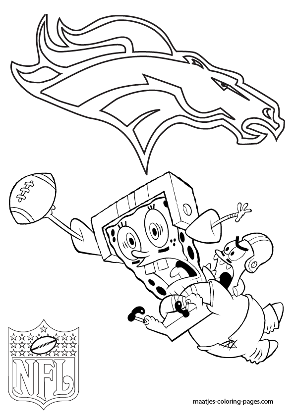 Denver Broncos NFL Coloring Pages