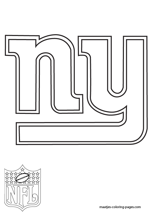 New York Giants Logo NFL Coloring Pages