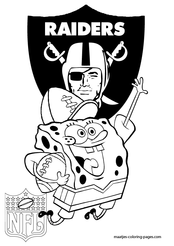 Oakland Raiders NFL Coloring Pages