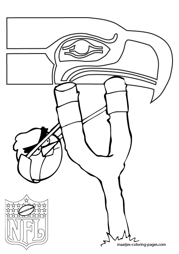 seattle seahawks logo coloring pages