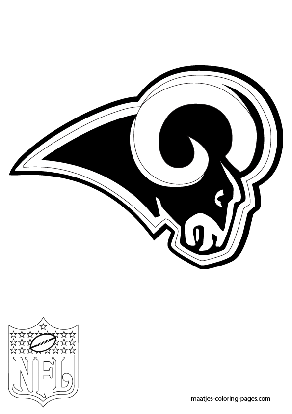 St. Louis Rams Logo NFL Coloring Pages