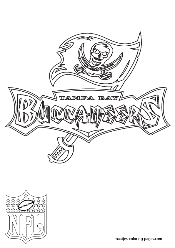 Tampa Bay Buccaneers Logo NFL Coloring Pages