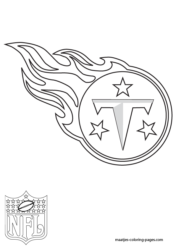 Tennessee Titans Logo NFL Coloring Pages
