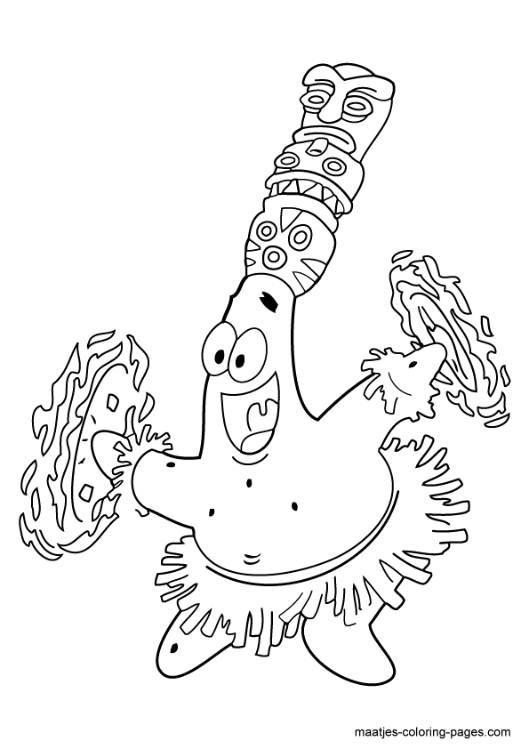 Patrick Star Coloring Pages